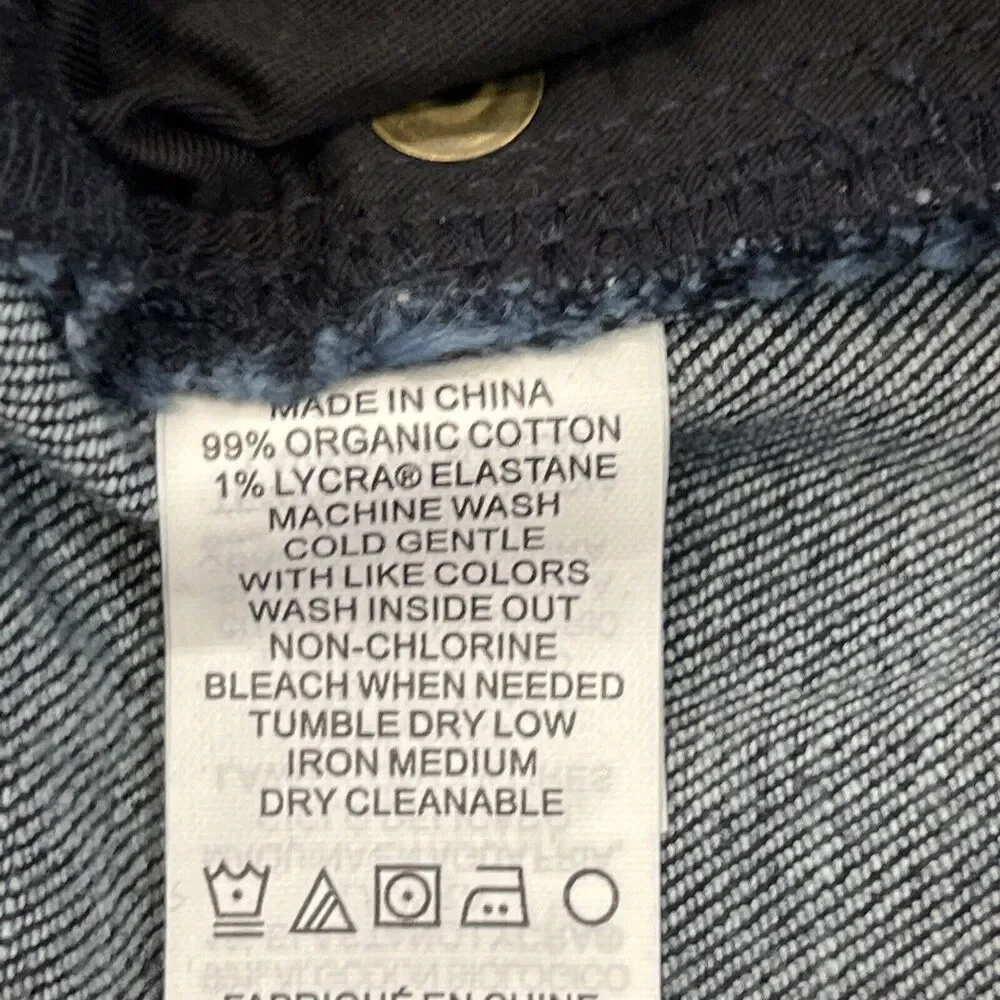 Prana Hillgard NEW Jeans Mens 42x34 Blue Dark Rinse Tapered Leg Slim Fit Organic